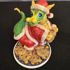 NWT Randal Spangler Dragon Christmas Figure Santas Surprise